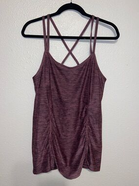 Motherhood Maternity Mauve Heathered Strappy Tank Top